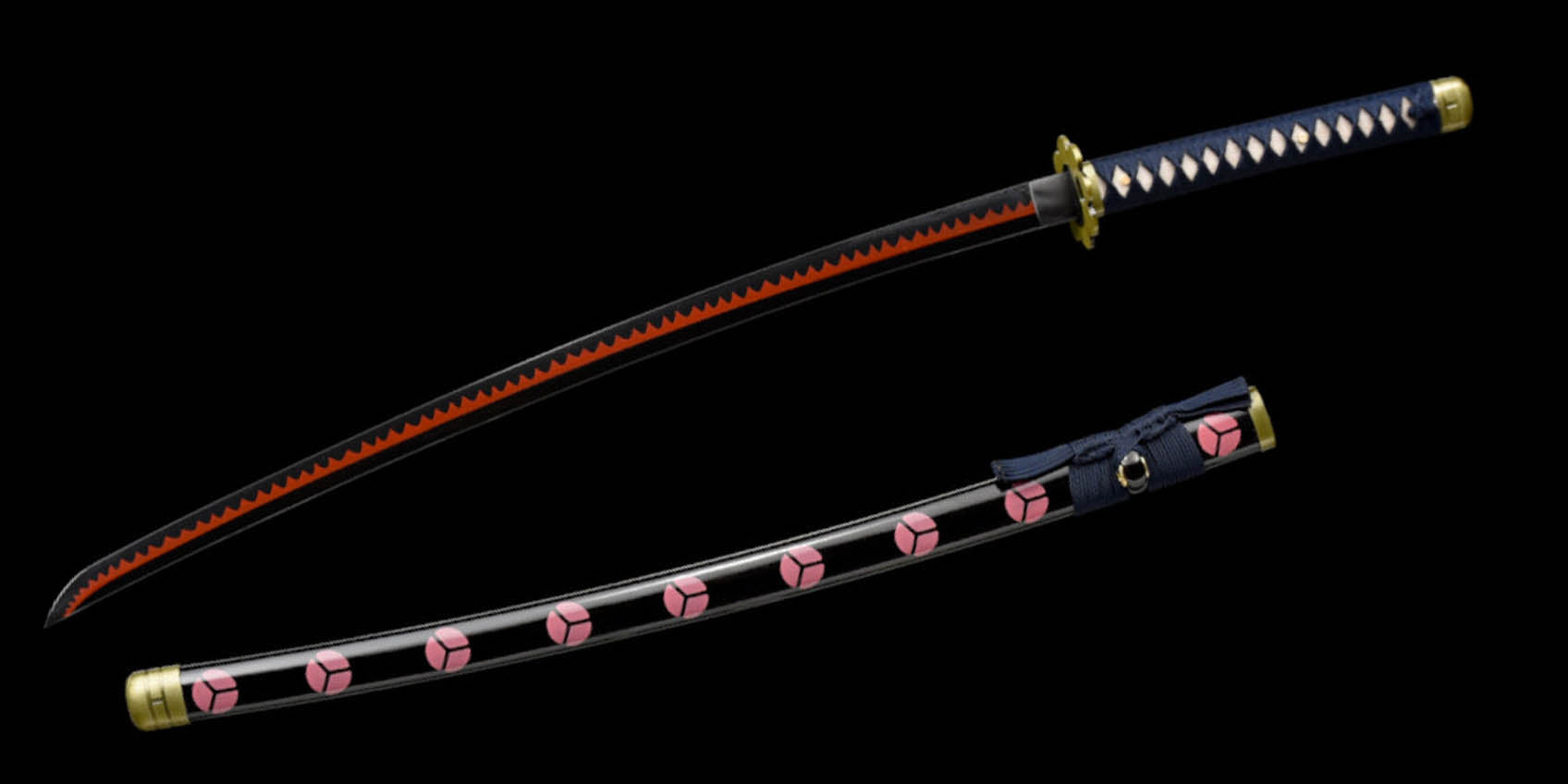 Are Zoro's Swords Black Blades?Exploring the Hand-Forged Shusui Katana