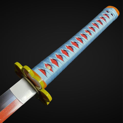 Handmade Anime Demon Slayer swords Mitsuri  sword Kanroji Nichirin Katana Sword 1045 Carbon Steel Full Tang