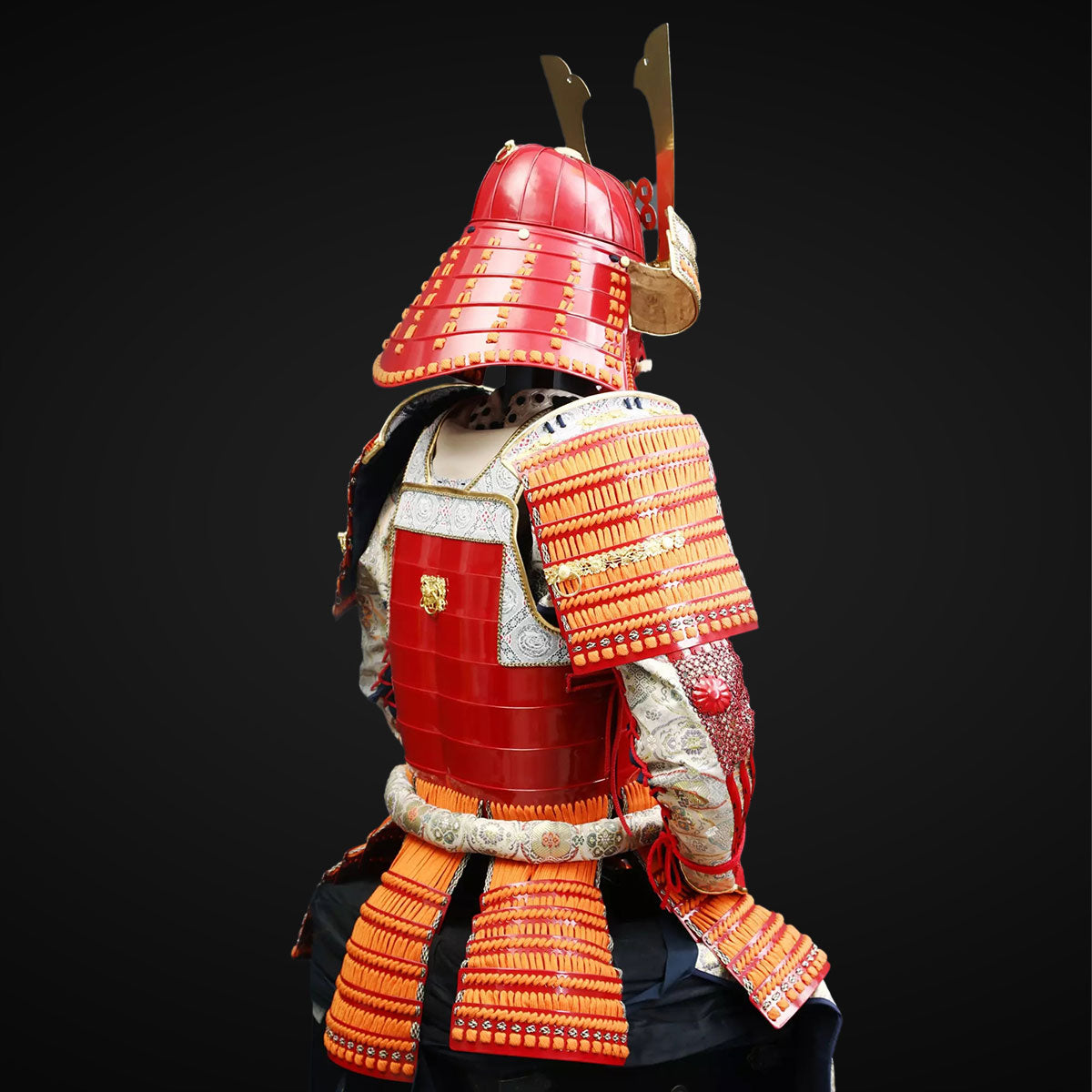 Handmade Life-Size Red Samurai Armor for Yukimura Sanada with Kuro Kuw ...