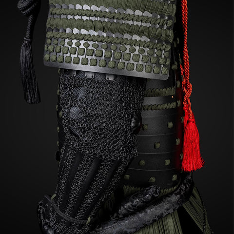 Handmade Life-Size Yoroi, Black Sanada Nobuyuki Samurai Armor Set