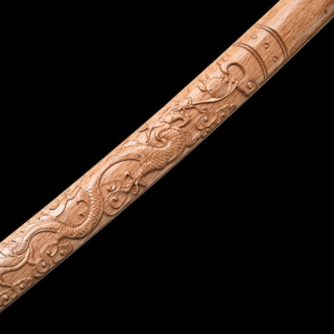 Dragon Scales T10 Forged Katana with Genuine Ray Skin Handle and Gold-Silver Copper Fittings