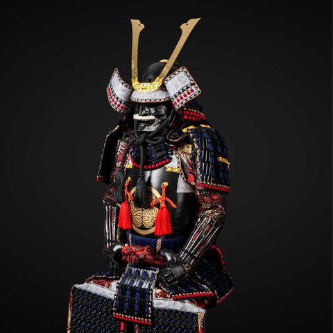 Handmade Life-Size Oda Clan Kachi Samurai Armor – Authentic Japanese Yoroi