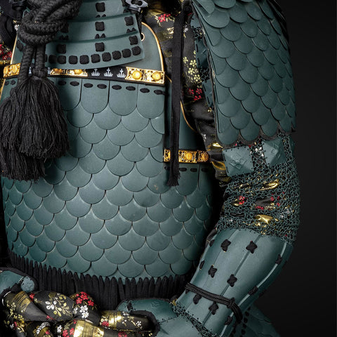 Handmade Green Yoroi - Sanada Nobuyuki Clan Life-Sized Samurai Armor