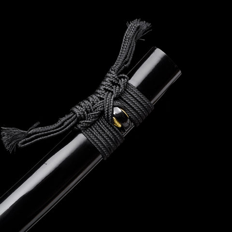 Hand-Forged Japanese Wakizashi Sword T10 High Carbon Steel Clay Tempered Full Tang Battle Ready