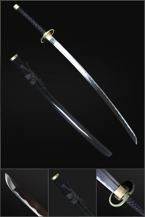 Bleach Gin Ichimaru Katana Kamishiniyari Zanpakuto1045 Steel Full Tang-HY-0016-2-COOLKATANA