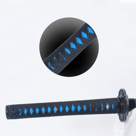 Blue Japanese Samurai Katana with Black and Blue Tsuka-SL-1256-U