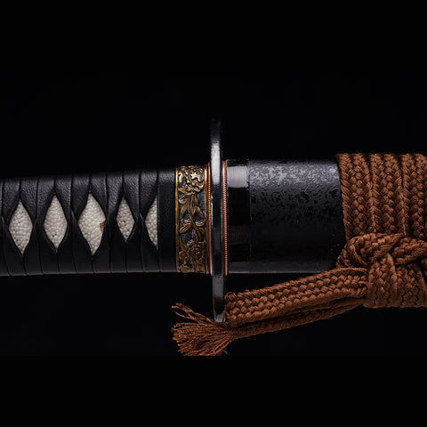 Hand Forged Japanese Samurai Sword Smelted Steel Sashikomi A+ Polishing Grade Clay Tempered-COOLKATANA