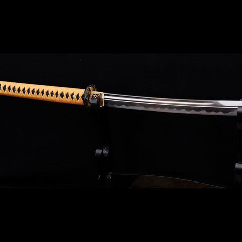 Hand Forged Japanese Naginata Sword 1095 Carbon Steel Rayskin Saya-COOLKATANA