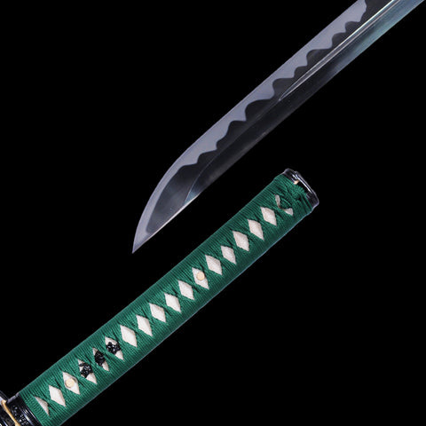Hand Forged Japanese Samurai Katana Sword Masterpiece Azure Dragon Katana 9260 Spring Steel Blade-COOLKATANA