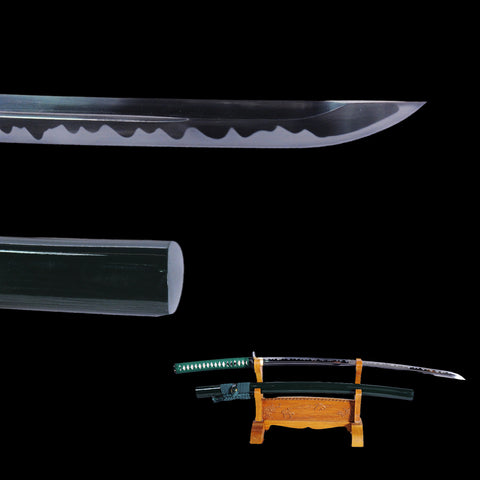 Hand Forged Japanese Samurai Katana Sword Masterpiece Azure Dragon Katana 9260 Spring Steel Blade-COOLKATANA