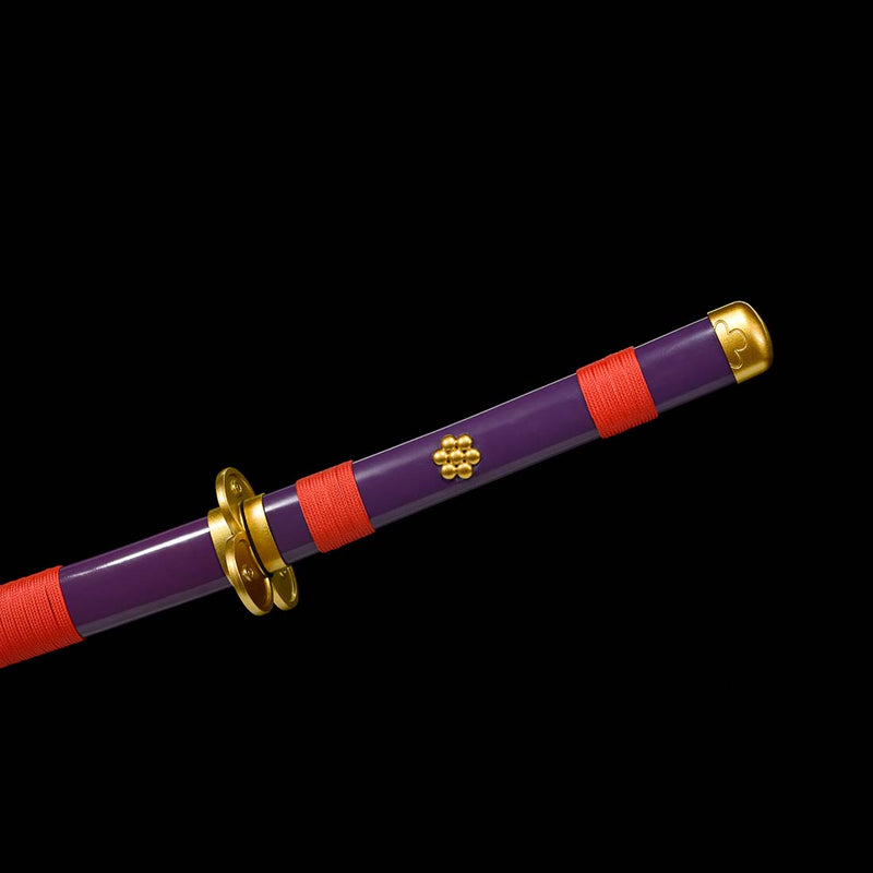 One Piece - Roronoa Zoro's Purple Enma Wood Sword Katana - Edge Import