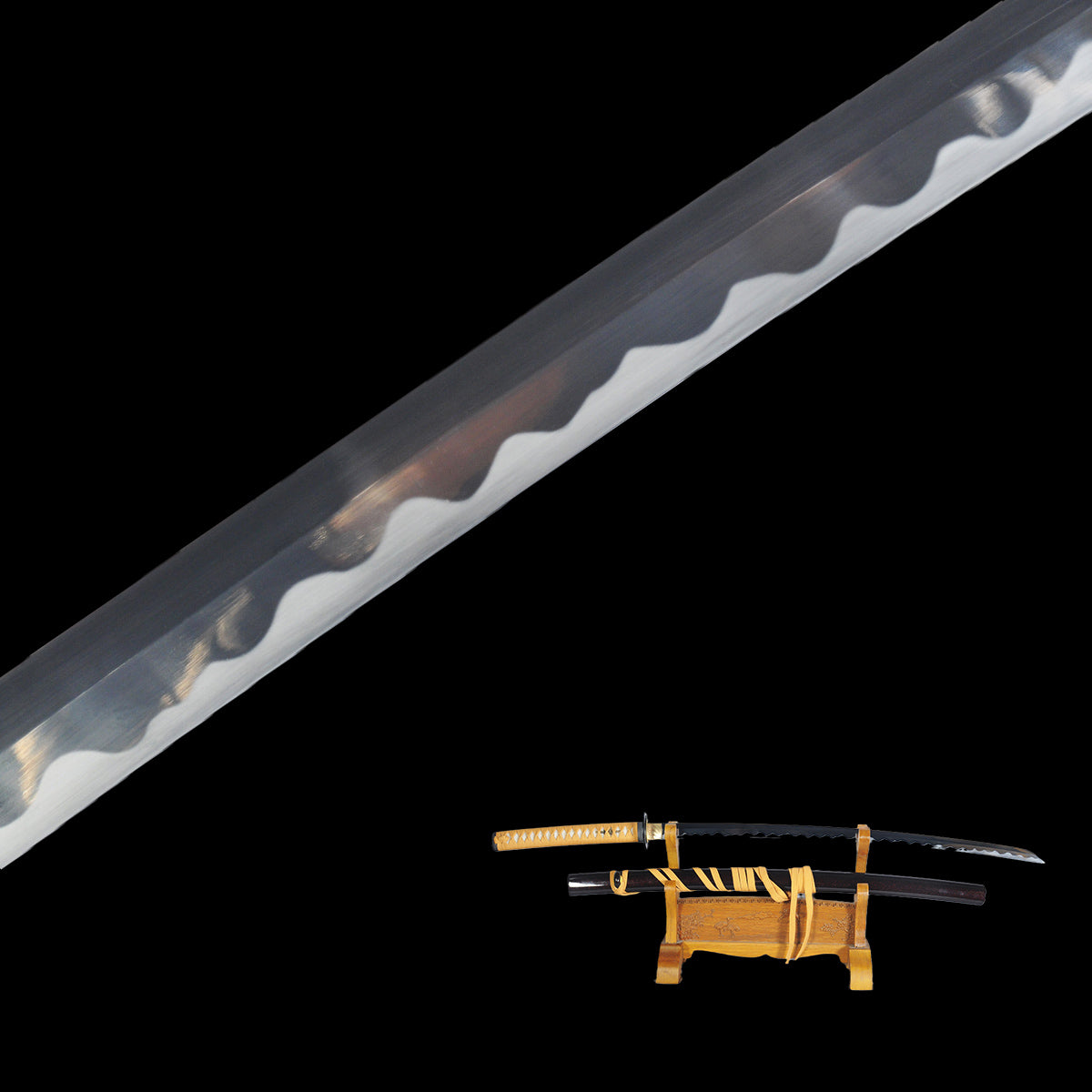 Hand Forged Rurouni Kenshins Sakabato Katana Japanese Sword Reversed Cutting Edge 1095 Steel 1337