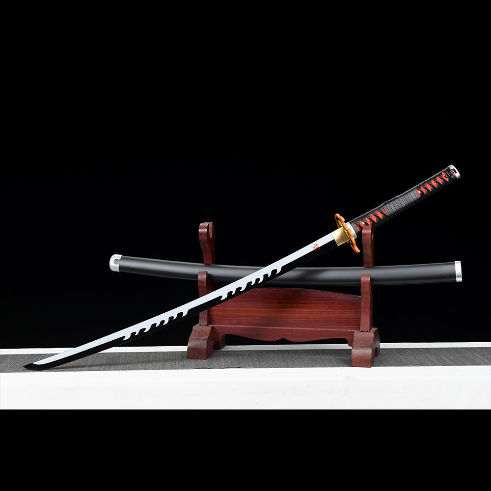 1095 High Carbon Steel Black Demon Slayer Tanjiro sword Nichirin 3rd ...