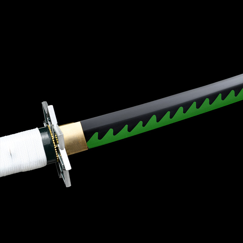 Demon Slayer Samurai Katana Sword - Green and Black – knifewarrs