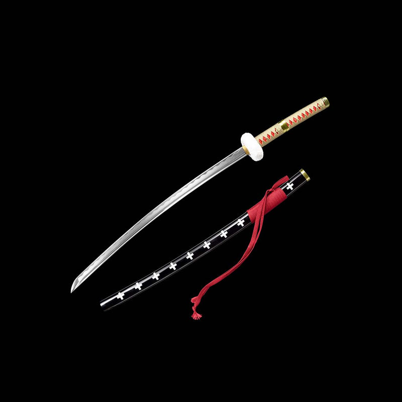 Handmade Anime NARUTO Sasuke Kusanagi-no-tsurugi Sword Shirasaya Ninja  Sword 1060 Carbon Steel Black Blade