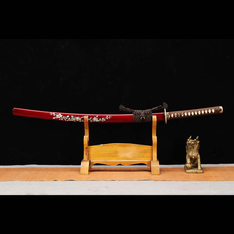 Real Skylark Pattern Japanese Katana Sword