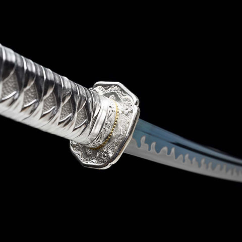 Handmade Japanese Samurai Katana, WWII Command Sword 9260 Spring Steel Full Tang Clay Tempered-COOLKATANA-QQ-0216-U