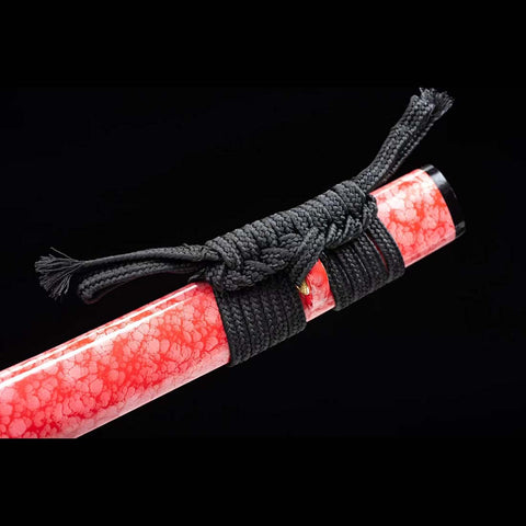 Japanese Purple Red Thunder Blade Sword Saya-QQ-0237-U