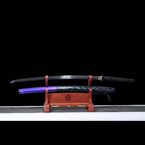 Real Double Narrow Bo-hi Purple Sword