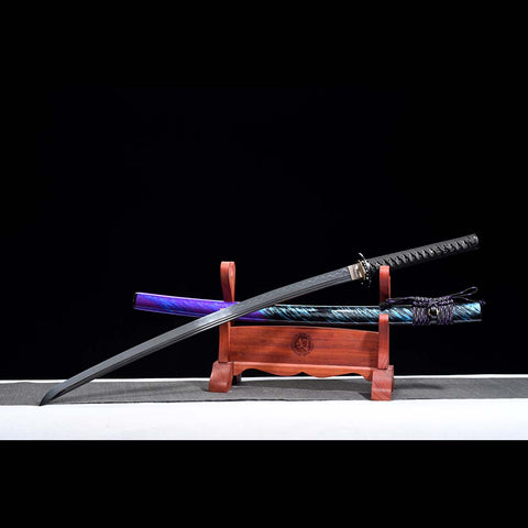Handmade Double Narrow Bo-hi Purple Sword for Sale