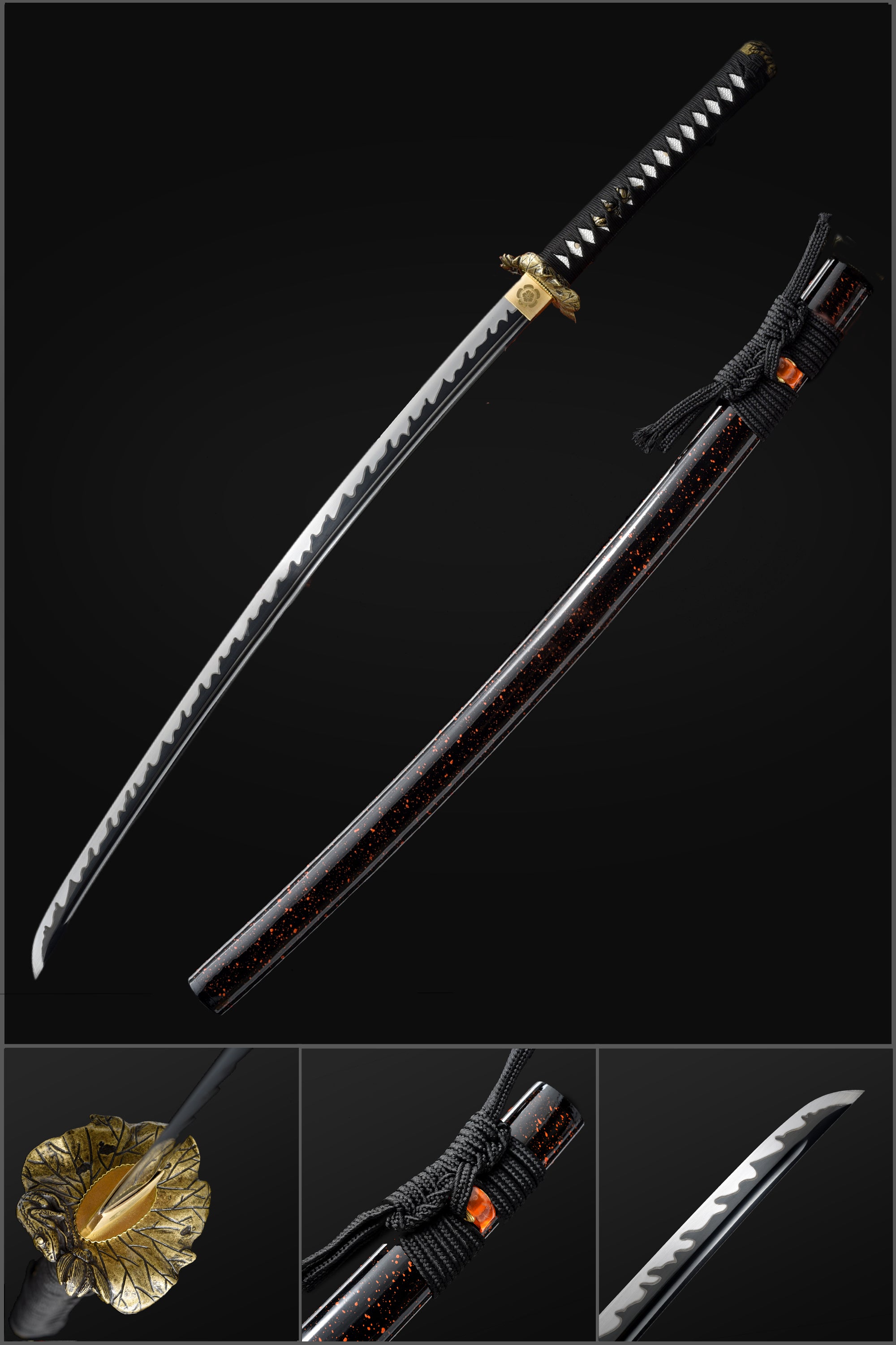 Iga Katana (Manganese steel & golden blade)