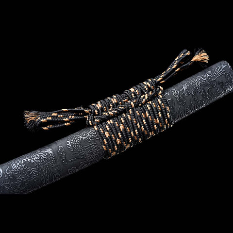 Bluing Craft Dragon Pattern Katana Tsuka-QQ-0240-U