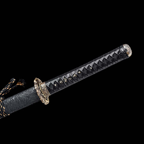 Bluing Craft Dragon Pattern Blade Katana Tsuka-QQ-0240-U