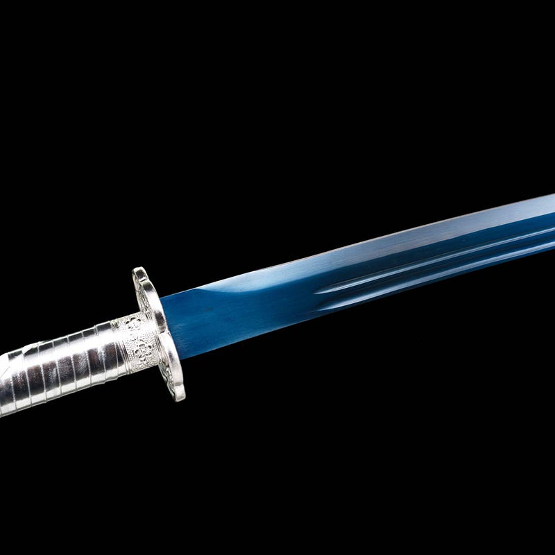 Blue Katana  Handmade Japanese Katana Sword With Blue Lightning