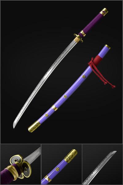 Zoro Enma (BLACK) Handmade Anime Sword Hand Forge (1045 Carbon) - Pure  Blades