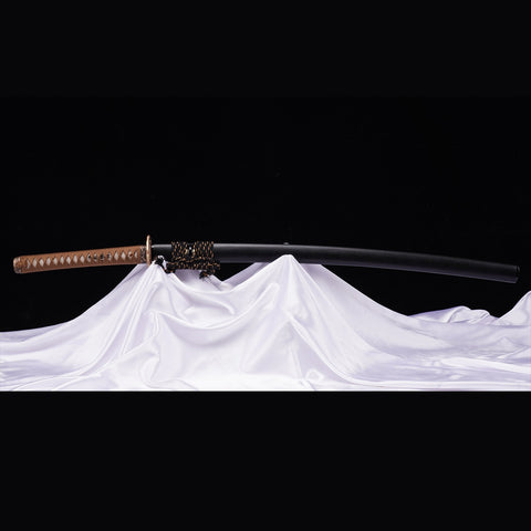 Hand Forged Japanese Samurai Katana Sword High Manganese Steel Oil Quenching Copper Tsuba-COOLKATANA