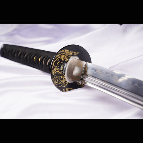 Hand Forged Japanese Samurai Katana Sword T8 Tool Steel Blade Clay Tempered Full Tang-COOLKATANA