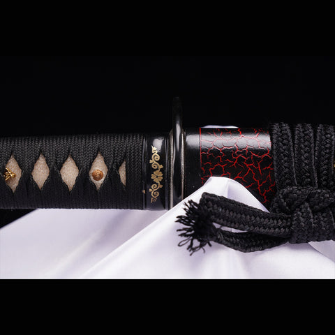 Hand Forged Japanese Samurai Katana Sword T8 Tool Steel Blade Clay Tempered Full Tang-COOLKATANA