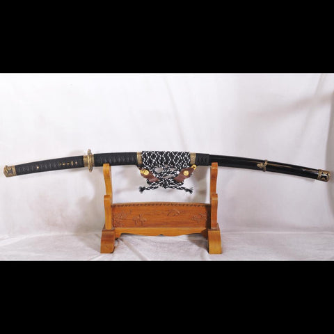 Hand Forged Japanese Samurai Tachi Sword 1095 Folded Clay Tempered Steel Full Tang-COOLKATANA