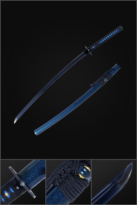 COOLKATANA Blue Japanese Samurai Katana Sword-SL-1256-U