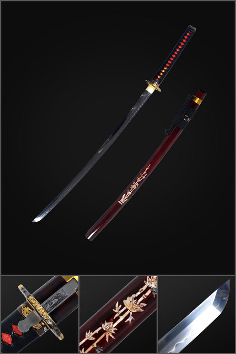 COOLKTANA Samurai Sword with Kozuka Shell Saya